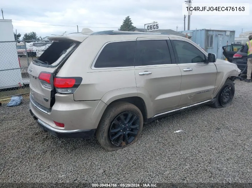 2014 Jeep Grand Cherokee Summit VIN: 1C4RJFJG4EC476163 Lot: 39494766