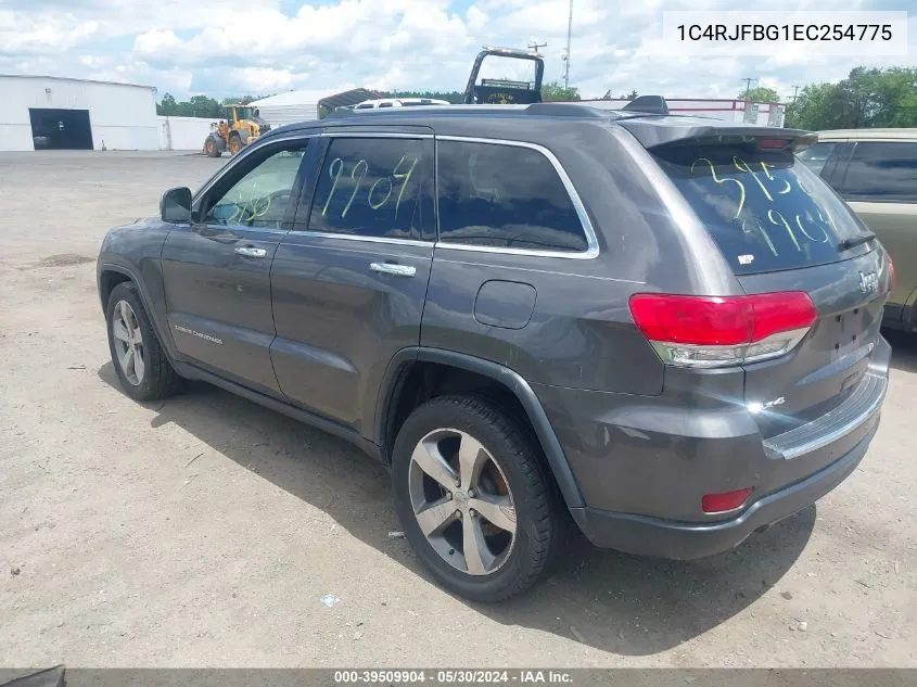 2014 Jeep Grand Cherokee Limited VIN: 1C4RJFBG1EC254775 Lot: 39509904