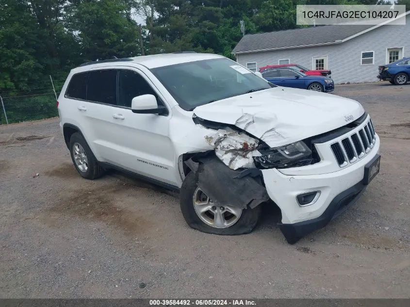 2014 Jeep Grand Cherokee Laredo VIN: 1C4RJFAG2EC104207 Lot: 39584492