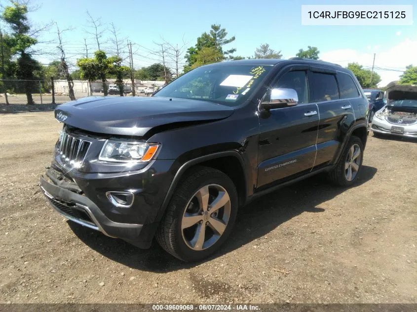 2014 Jeep Grand Cherokee Limited VIN: 1C4RJFBG9EC215125 Lot: 39609068