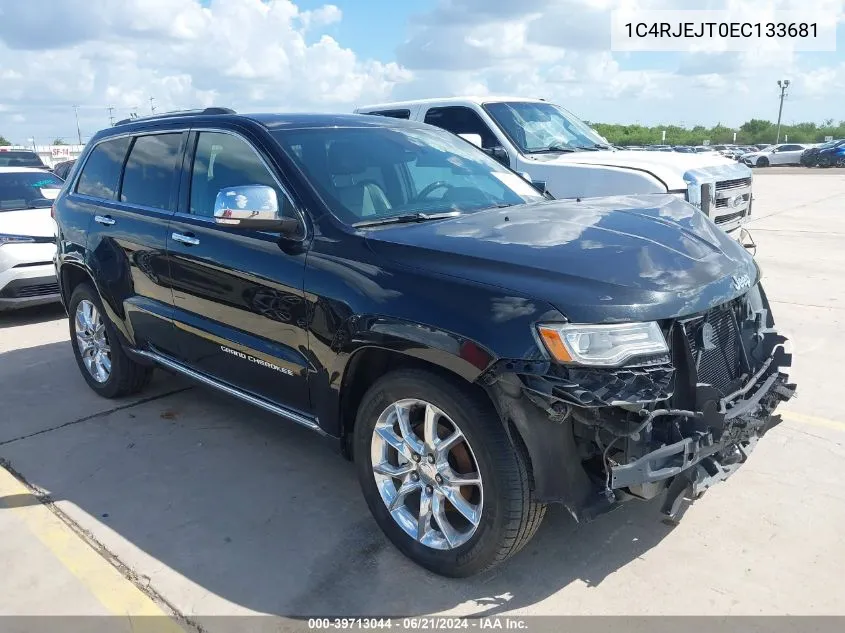 1C4RJEJT0EC133681 2014 Jeep Grand Cherokee Summit