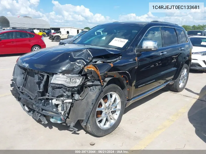 2014 Jeep Grand Cherokee Summit VIN: 1C4RJEJT0EC133681 Lot: 39713044