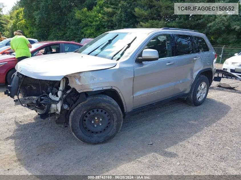 2014 Jeep Grand Cherokee Laredo VIN: 1C4RJFAG0EC150652 Lot: 39743169