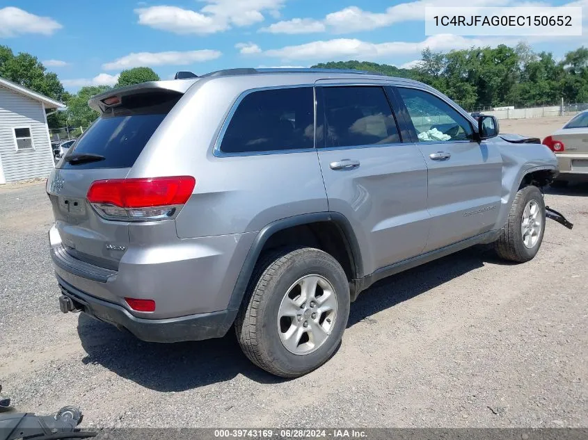 1C4RJFAG0EC150652 2014 Jeep Grand Cherokee Laredo