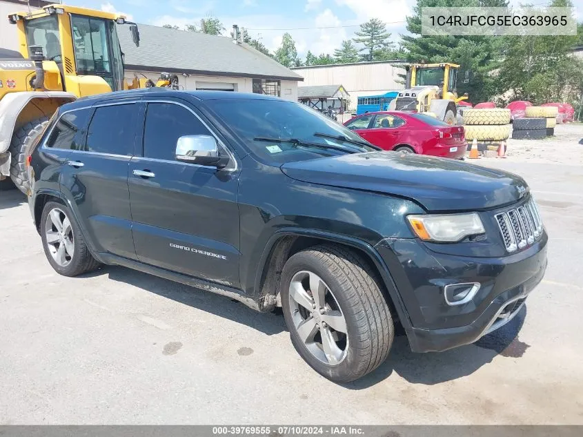 2014 Jeep Grand Cherokee Overland VIN: 1C4RJFCG5EC363965 Lot: 39769555