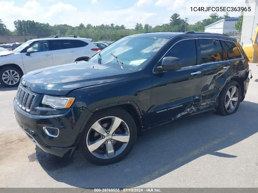 2014 Jeep Grand Cherokee Overland VIN: 1C4RJFCG5EC363965 Lot: 39769555