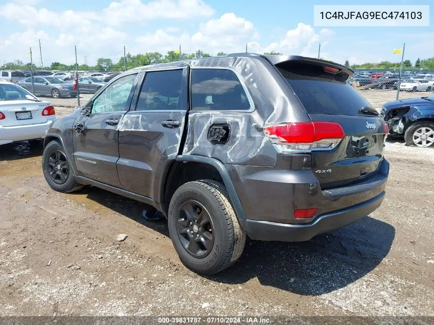 2014 Jeep Grand Cherokee Laredo VIN: 1C4RJFAG9EC474103 Lot: 39831787