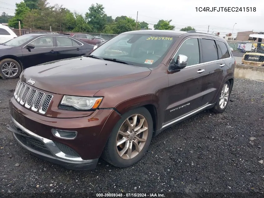 2014 Jeep Grand Cherokee Summit VIN: 1C4RJFJT6EC241518 Lot: 39859348