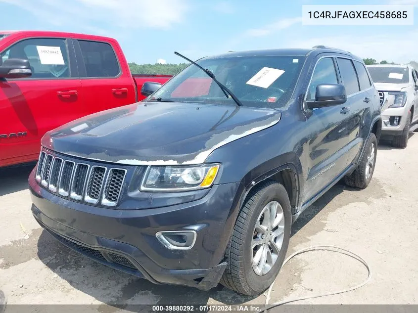 1C4RJFAGXEC458685 2014 Jeep Grand Cherokee Laredo