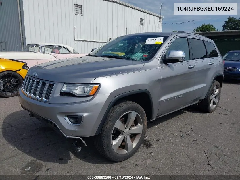 2014 Jeep Grand Cherokee Limited VIN: 1C4RJFBGXEC169224 Lot: 39883288