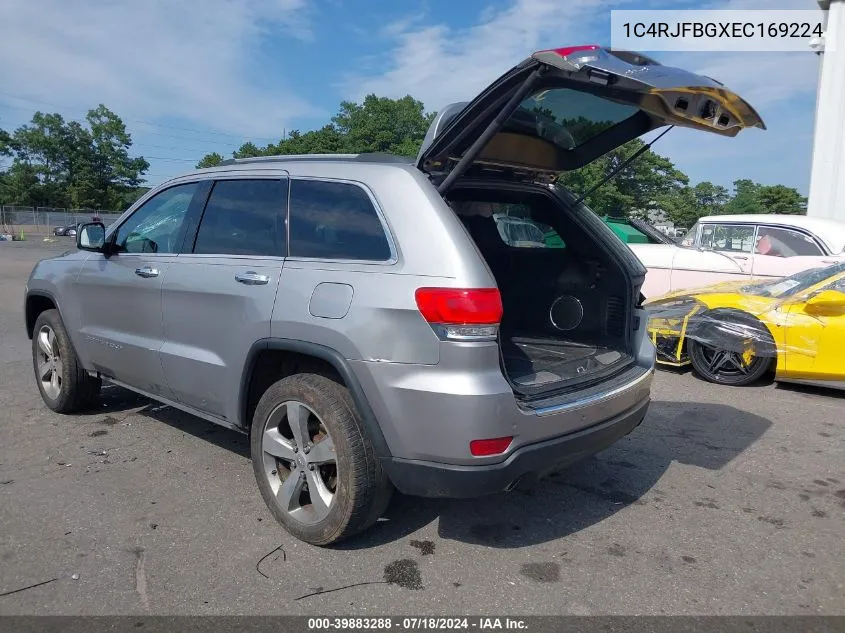 2014 Jeep Grand Cherokee Limited VIN: 1C4RJFBGXEC169224 Lot: 39883288