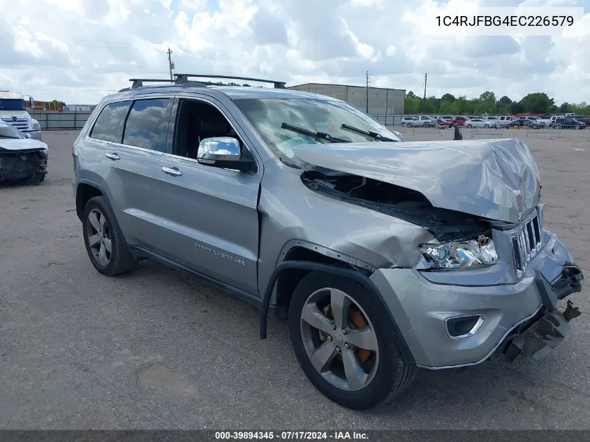 2014 Jeep Grand Cherokee Limited VIN: 1C4RJFBG4EC226579 Lot: 39894345