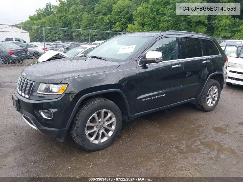 2014 Jeep Grand Cherokee Limited VIN: 1C4RJFBG5EC140553 Lot: 39894878