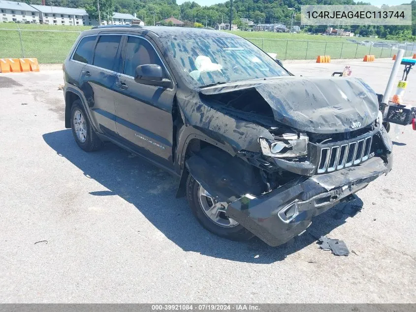 2014 Jeep Grand Cherokee Laredo VIN: 1C4RJEAG4EC113744 Lot: 39921084