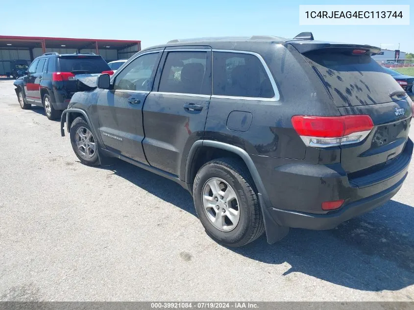 2014 Jeep Grand Cherokee Laredo VIN: 1C4RJEAG4EC113744 Lot: 39921084