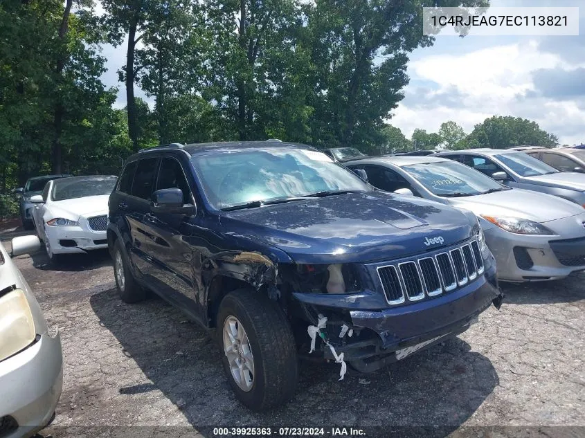 2014 Jeep Grand Cherokee Laredo VIN: 1C4RJEAG7EC113821 Lot: 39925363