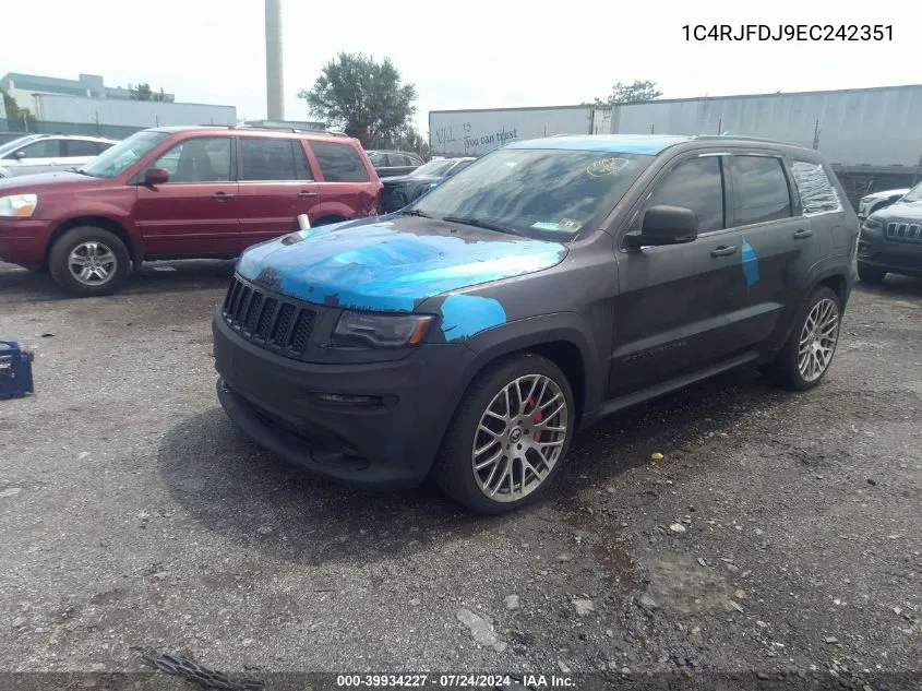 2014 Jeep Grand Cherokee Srt8 VIN: 1C4RJFDJ9EC242351 Lot: 39934227