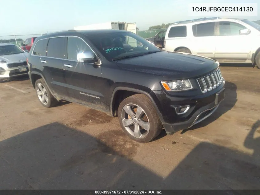 2014 Jeep Grand Cherokee Limited VIN: 1C4RJFBG0EC414130 Lot: 39971672