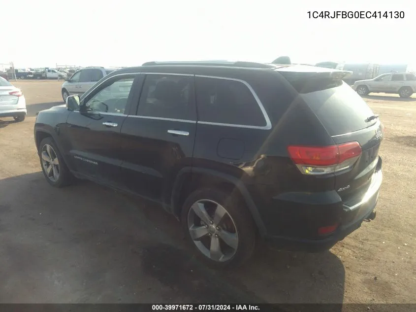 1C4RJFBG0EC414130 2014 Jeep Grand Cherokee Limited