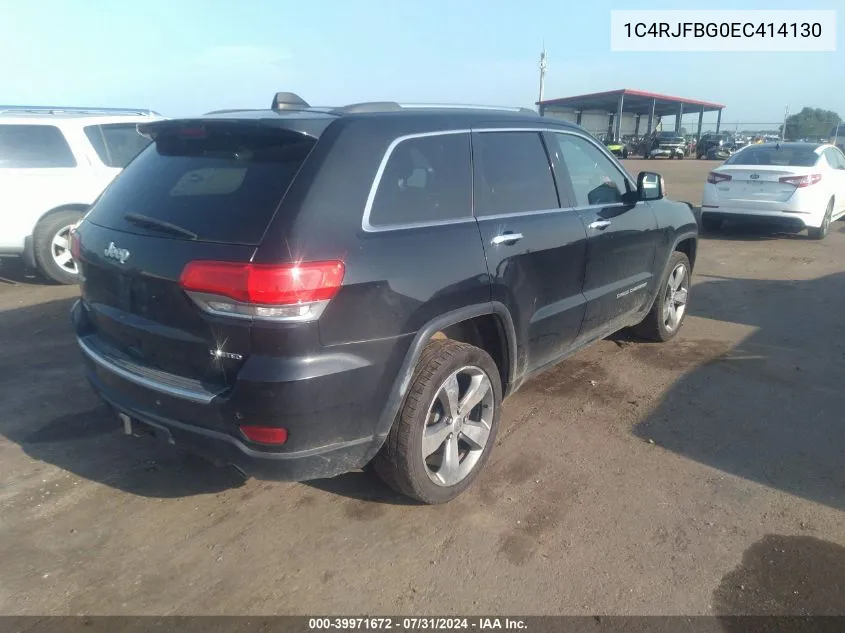 1C4RJFBG0EC414130 2014 Jeep Grand Cherokee Limited