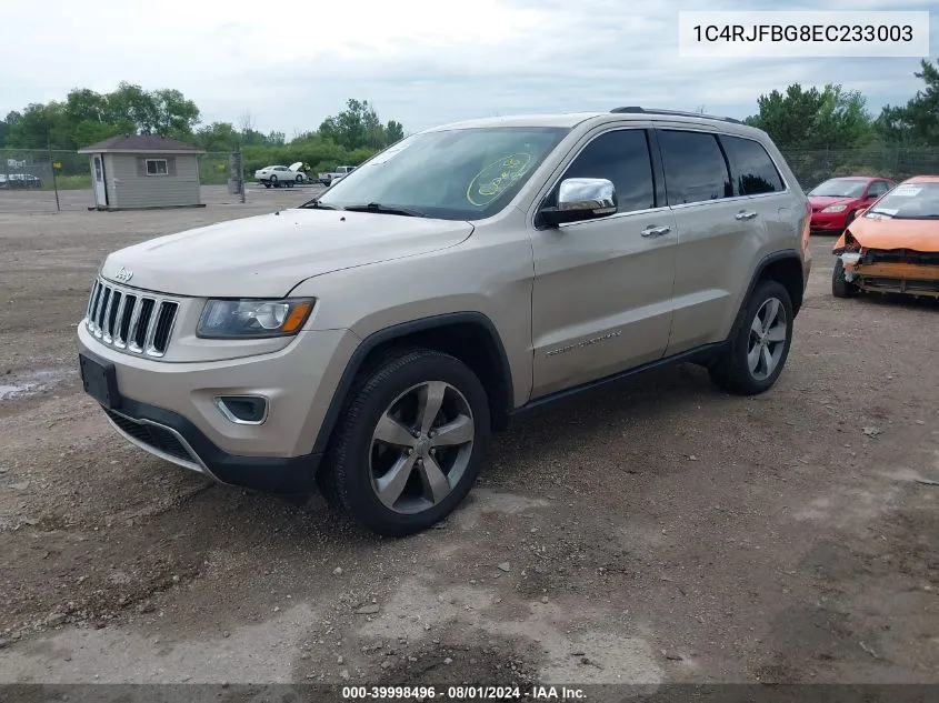 1C4RJFBG8EC233003 2014 Jeep Grand Cherokee Limited