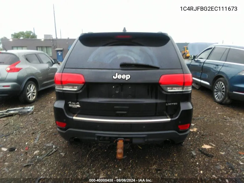 1C4RJFBG2EC111673 2014 Jeep Grand Cherokee Limited