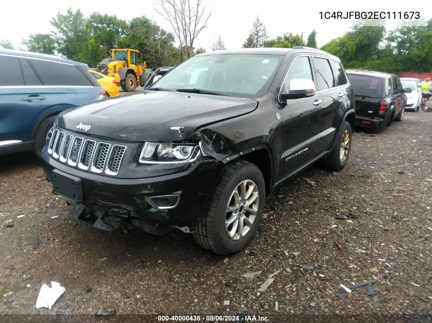 2014 Jeep Grand Cherokee Limited VIN: 1C4RJFBG2EC111673 Lot: 40000438