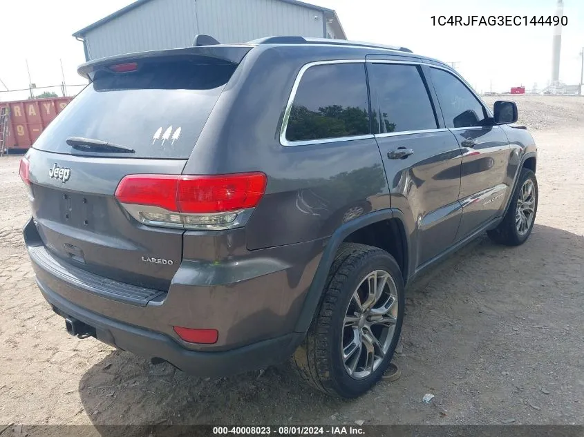 1C4RJFAG3EC144490 2014 Jeep Grand Cherokee Laredo