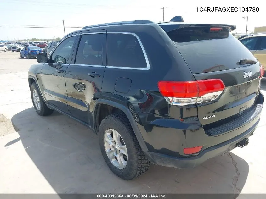 1C4RJFAGXEC104780 2014 Jeep Grand Cherokee Laredo