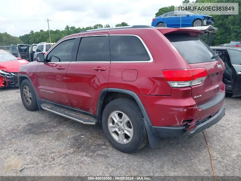 2014 Jeep Grand Cherokee Laredo VIN: 1C4RJFAG0EC383849 Lot: 40033055