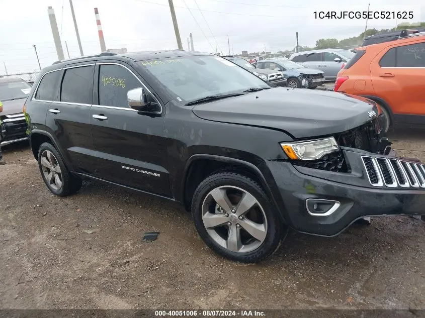 2014 Jeep Grand Cherokee Overland VIN: 1C4RJFCG5EC521625 Lot: 40051006