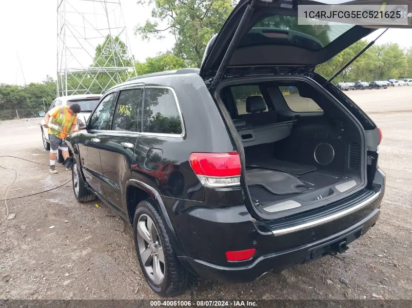 2014 Jeep Grand Cherokee Overland VIN: 1C4RJFCG5EC521625 Lot: 40051006