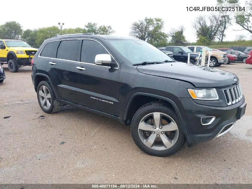 2014 Jeep Grand Cherokee Limited VIN: 1C4RJFBG5EC325184 Lot: 40071154