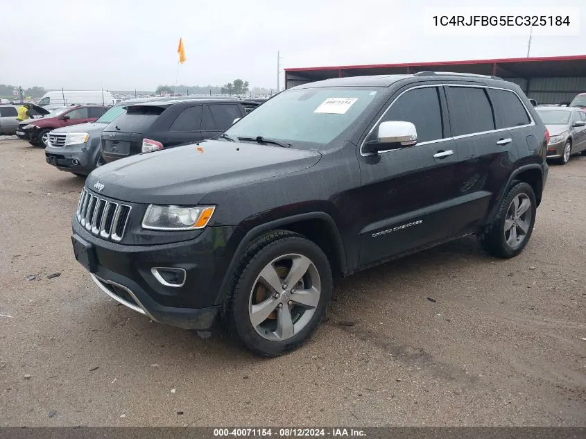 2014 Jeep Grand Cherokee Limited VIN: 1C4RJFBG5EC325184 Lot: 40071154