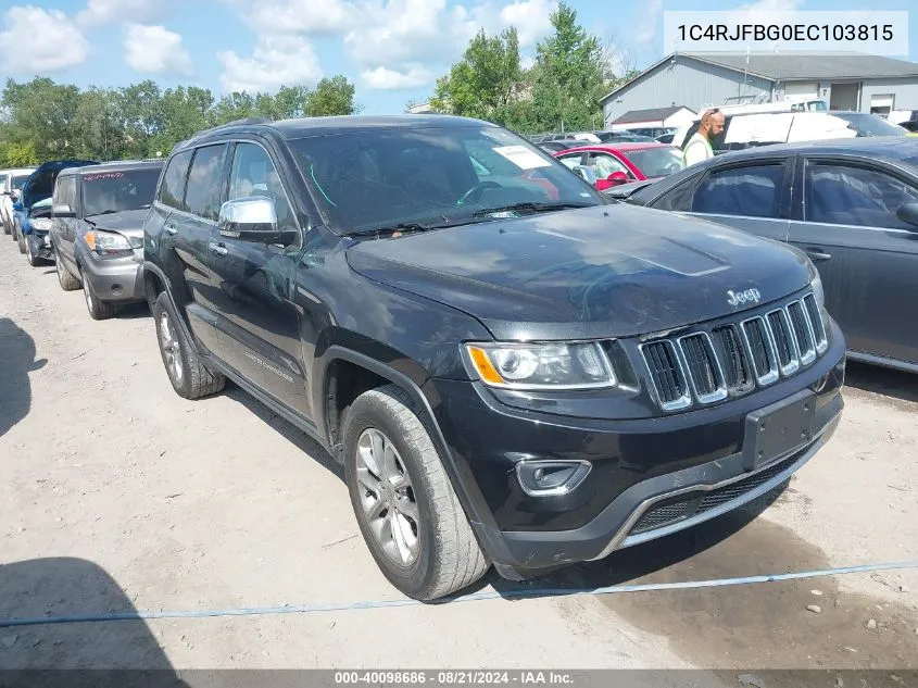 1C4RJFBG0EC103815 2014 Jeep Grand Cherokee Limited