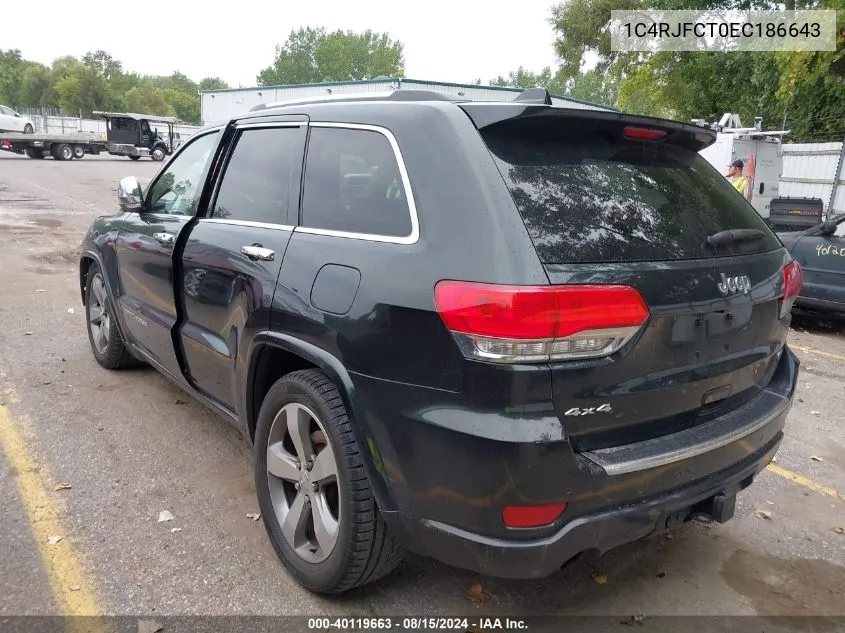 1C4RJFCT0EC186643 2014 Jeep Grand Cherokee Overland