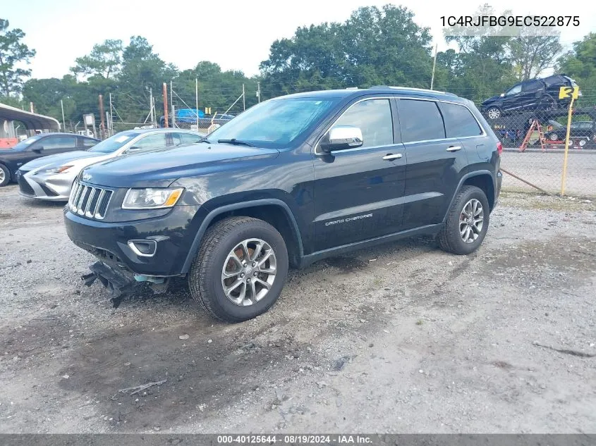 2014 Jeep Grand Cherokee Limited VIN: 1C4RJFBG9EC522875 Lot: 40125644