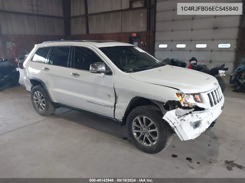 2014 Jeep Grand Cherokee Limited VIN: 1C4RJFBG6EC545840 Lot: 40142948