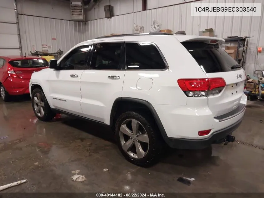 2014 Jeep Grand Cherokee Limited VIN: 1C4RJEBG9EC303540 Lot: 40144182