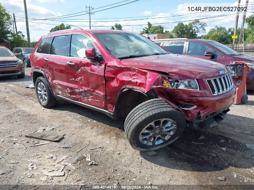 2014 Jeep Grand Cherokee Limited VIN: 1C4RJFBG2EC527092 Lot: 40145160