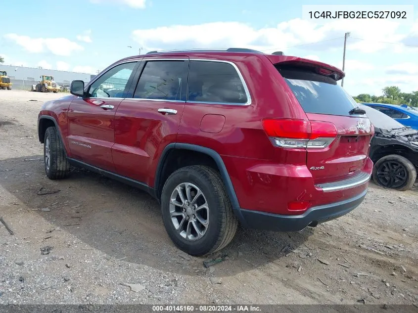 1C4RJFBG2EC527092 2014 Jeep Grand Cherokee Limited