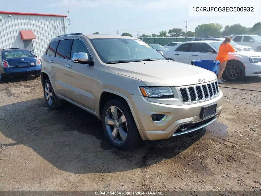 2014 Jeep Grand Cherokee Overland VIN: 1C4RJFCG8EC500932 Lot: 40154854