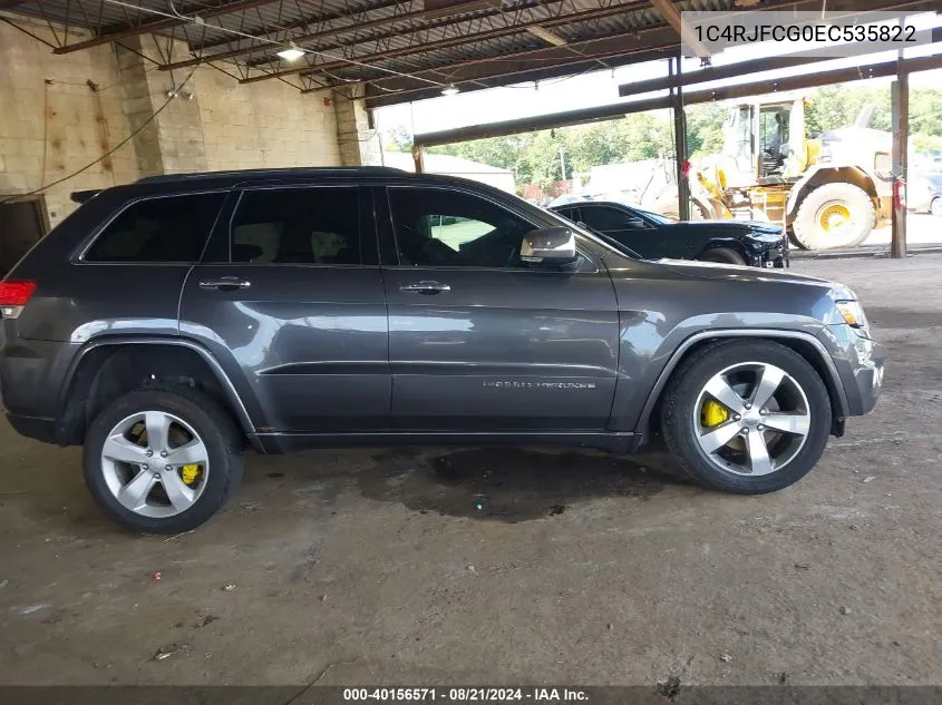 1C4RJFCG0EC535822 2014 Jeep Grand Cherokee Overland