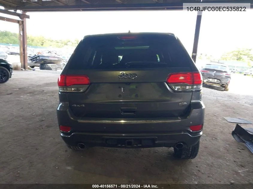 1C4RJFCG0EC535822 2014 Jeep Grand Cherokee Overland