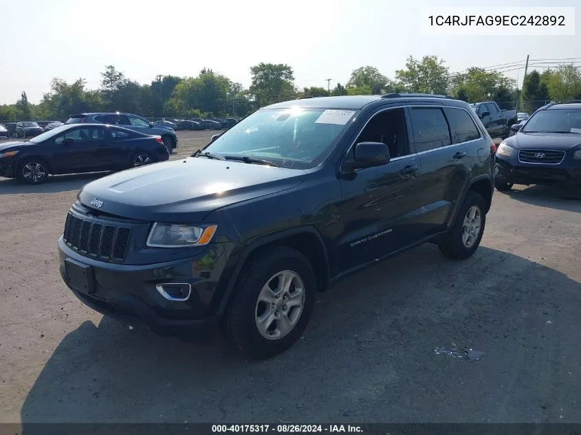 1C4RJFAG9EC242892 2014 Jeep Grand Cherokee Laredo