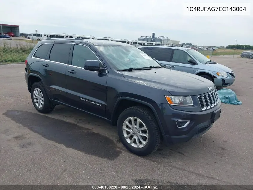 2014 Jeep Grand Cherokee Laredo VIN: 1C4RJFAG7EC143004 Lot: 40180228