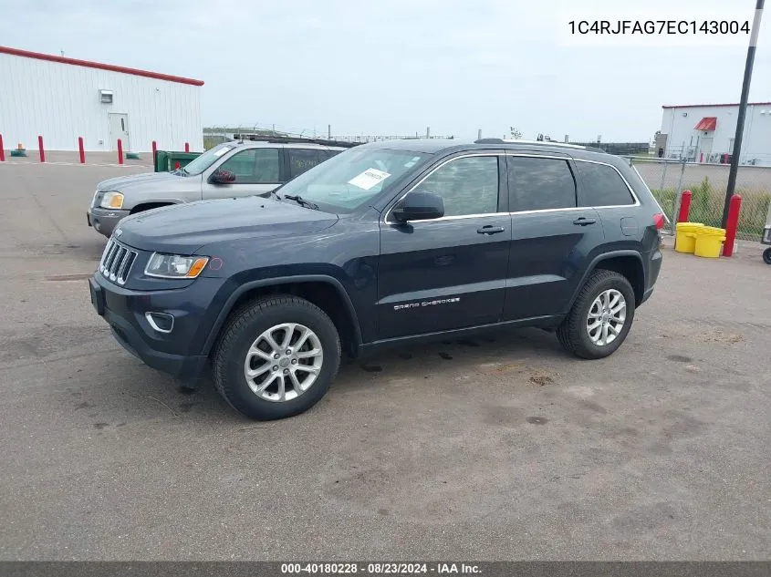 2014 Jeep Grand Cherokee Laredo VIN: 1C4RJFAG7EC143004 Lot: 40180228