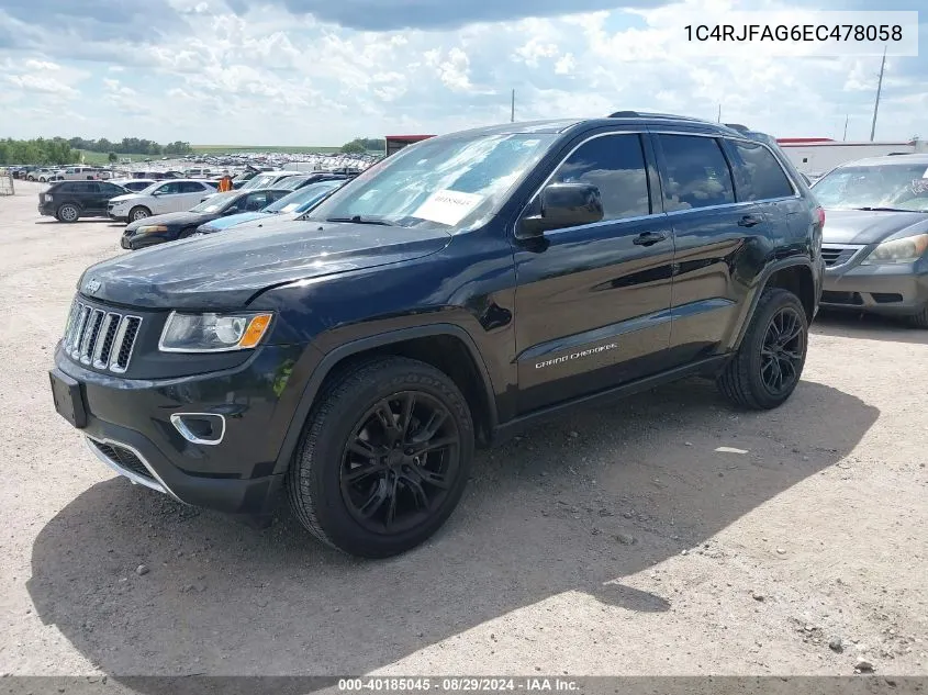 1C4RJFAG6EC478058 2014 Jeep Grand Cherokee Laredo