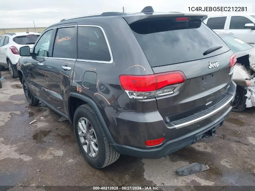 1C4RJEBG5EC212281 2014 Jeep Grand Cherokee Limited