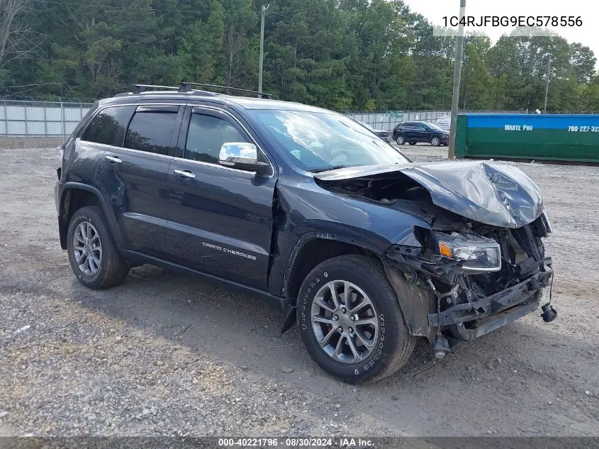 2014 Jeep Grand Cherokee Limited VIN: 1C4RJFBG9EC578556 Lot: 40221796